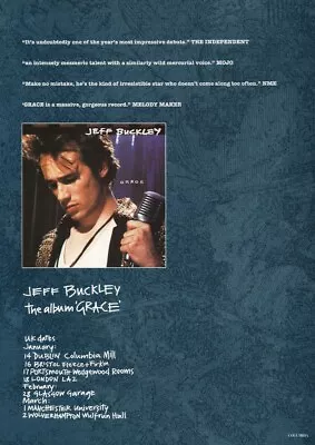 Jeff Buckley - Grace UK Tour Dates - Full Size Magazine Advert • £5.99