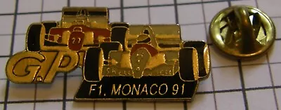 GP MONACO 1991 SENNA McLAREN #1 ALAIN PROST FERRARI #27 Formula 1 F1 Vintage Pin • $12.99