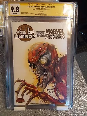 Age Of Ultron Vs Marvel Zombies #1 Cgc 9.8 Signed Original Artwork Gorkem  • $449.99