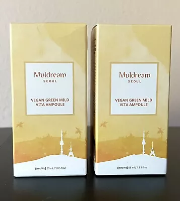 Lot 2x Muldream Vegan Green Mild Vita Ampoule Anti Aging Korean Skincare NEW • $36