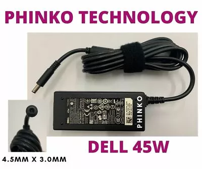 Genuine 45W AC Adapter Charger Dell XPS 13 9333 9343 9350 9360 3RG0T • $31.35