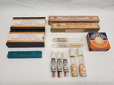 Vintage Surgical Umbilical Suture / Cat Gut / Glass Vials / Ampoules / Medical • $4.99