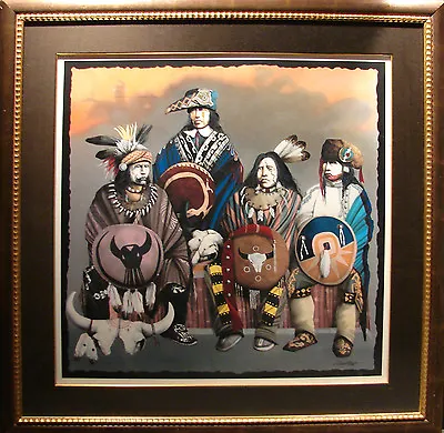 JD Challenger  Roams The Plains No More  Hand Signed & Numbered Serigraph L@@K! • $1600