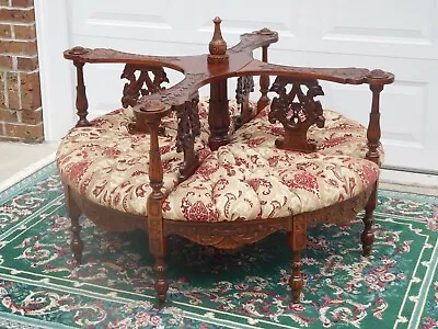 Rare  Victorian Center Hall Sofa • $6400