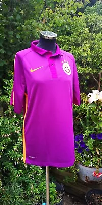 Galatasaray 2014/15 Nike Dri Fit Football Shirt Ulker On Rear Size S • £5