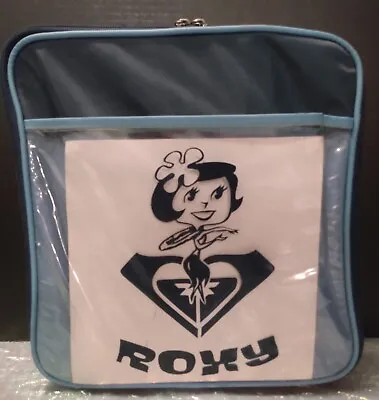 Vintage Quicksilver ROXY Hula Girl - Navy Blue - Suitcase Luggage Bag • £38