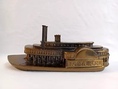 Vintage Robert E. Lee Metal Steamboat Coin Bank Banthrico Inc. • $29.99