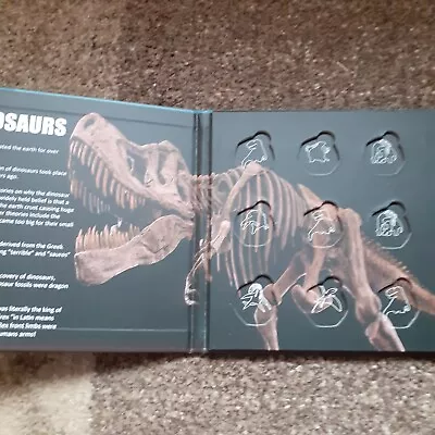 New Dinosaur  50p  Album Holds 9 Royal Mint Coins • £4