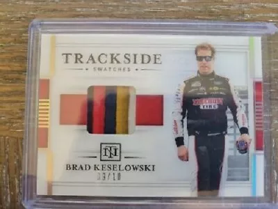 2020 National Treasures Brad Keselowski Gold Race Used 5 Color Patch #9/10 • $50