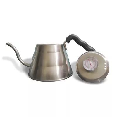 Herbal Delight 1L Stainless Steel Tea Kettle With Built-In Thermometer Gooseneck • $18.97