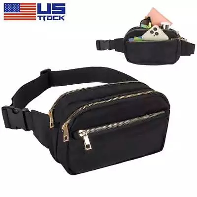 Women Men Fanny-Pack Belt Waist Bag Cross Body Sling Shoulder Sport Pouch Travel • $12.59