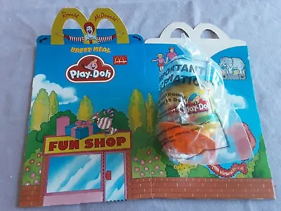 McDonalds Play-Doh Pot - Orange  Mold In Sealed Bag With Box (23/20) • £7