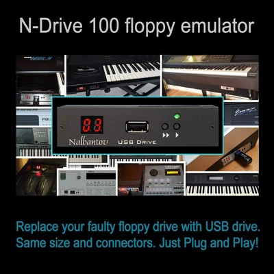 $257.68 • Buy USB Floppy Drive Emulator N-Drive 100 For Roland E500 XP60 XP80 EM2000 MT300