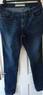 £14.99 • Buy Next Relaxed Skinny Jeans. Size 12 X Long, 34 In Leg, Dark Wash BLUE.Mid Rise