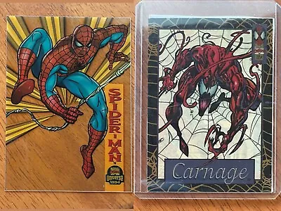 1994 Fleer Marvel Comics Suspended Animation Cards - Spider-Man And Carnage • $35