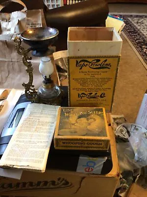 VAPO CRESOLENE VAPORIZER BOX LAMP ETC . NO BOTTLE MEDICINE 1900’s New York  • $99.99