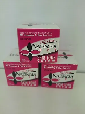 (3) HQ Free Nadinola Skin Tone Cream  MADE W/ Mt. Cranberry & Pear Tree Leaves  • $27.95