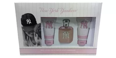 New York Yankees For Gift Woman's Set Parfum Lotion Shower Gel - 3 Piece • $16.99