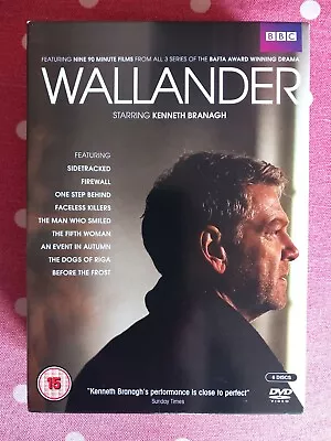 Wallander DVD 6 Disc Box Set Series 1-3 Starring Kenneth Branagh • £5