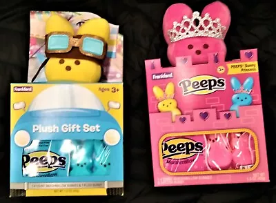 Easter Peeps 2 Gift Box Sets - Includes Plushes & Marshmallow Candy 2025 New Box • $8.98