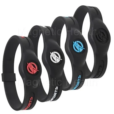 Mens Ladies MAGNETIC SPORTS™ Silicone Health Wristband Bracelet Arthritis Relief • £9.99