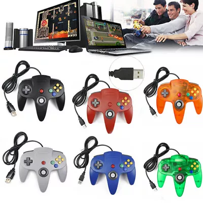 Classic Game N64 USB Controller Gamepad Joystick For Win PC MAC Linux Raspberry • $23.99