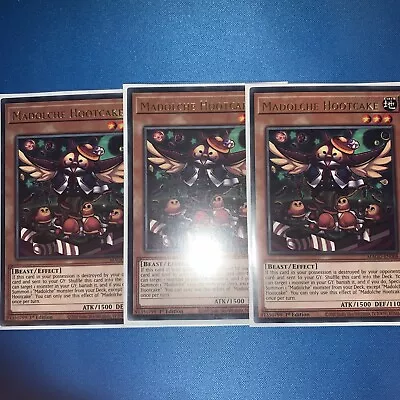 £2.80 • Buy 3X Madolche Hootcake MAGO-EN068 RARE (GOLD) 1st PLAYSET NM YUGIOH