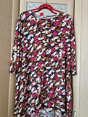 Marimekko Lyyrinen Kesaheina Tricot Tunic Lyocell / Cotton Size XXL • $29