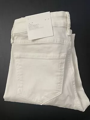 H&M Women’s Skinny Jeans Ankle Length | White| Size 0 • $24.99