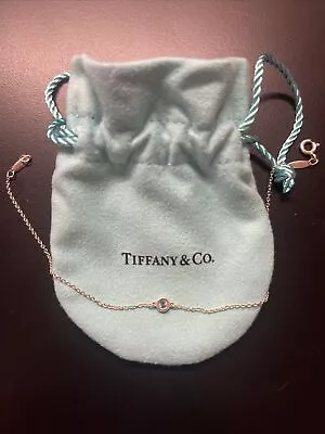 Tiffany & Co. Elsa Peretti By The Yard Chain Aquamarine Bracelet 925 Sterling • $150