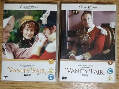 Vanity Fair 1998 William Makepeace Classic BBC Drama Complete Series DVD Bundle • £4.98