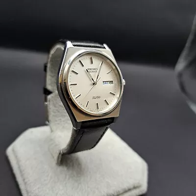 Vintage Seiko 5Y23-8A50 SQ100 Day/Date Quartz Men Watch-Working-Faulty Bracelet  • £49.95