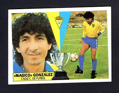 Jorge Magico Gonzalez Cadiz Cf 1987-88 Sticker Este Panini Liga  87/88 • $130