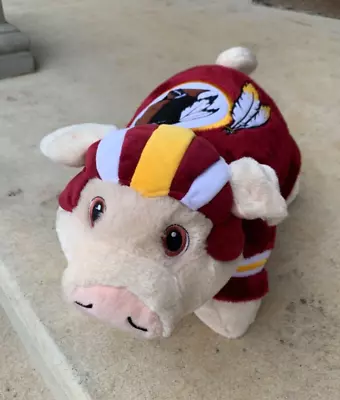 $24.99 • Buy Washington Redskins Pillow Pets Pig Hog 2009 NFL Football Plush Foldable Fan Toy