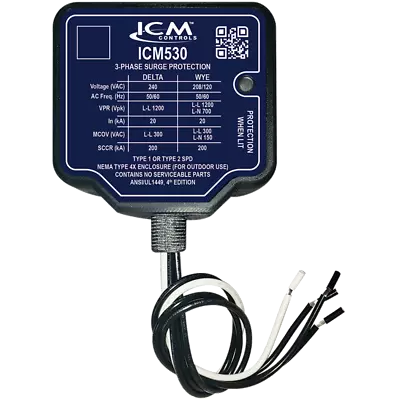 ICM Controls ICM530 3-Phase Surge Protective Device For 240VAC • $159.67