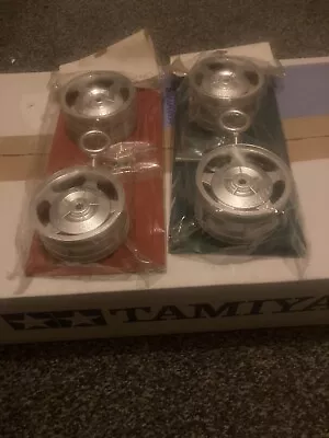 New Special Tamiya RC 1/10 Top Force 4wd Manta Ray Chrome Finish Wheels VeryRare • £75