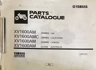 Yamaha Genuine-parts Book XV1600AM  2000 ROADSTAR • $28.96