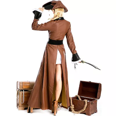 Iminfit Pirate Cosplay Costume For Women Halloween Pirate Skirt Drama Stage • $71.82