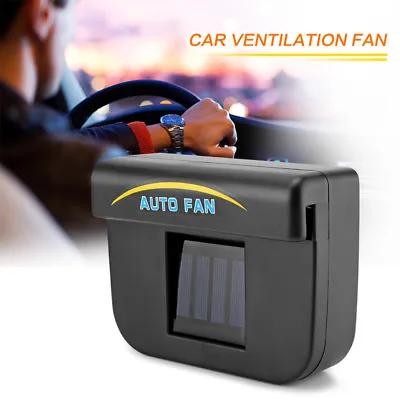 Car Window Solar Sun Power Air Vent Cool Fan Cooler Energy Ventilation Radiator • $17.95