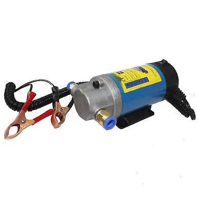 Miniature 12V Petrol Oil Fluid Extractor Pump For Transfer Engine Vacuum W/Hoses • $39.99