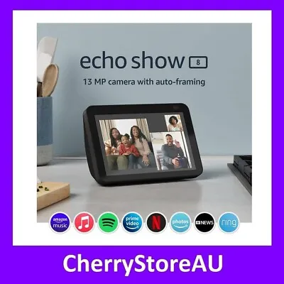 Amazon Echo Show 8 (2nd Gen) HD Smart Display With Alexa - Charcoal • $179