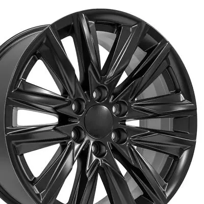 20 Inch Satin Black 4869 Rims Set (4) Fits Escalade Tahoe Suburban Silverado • $732