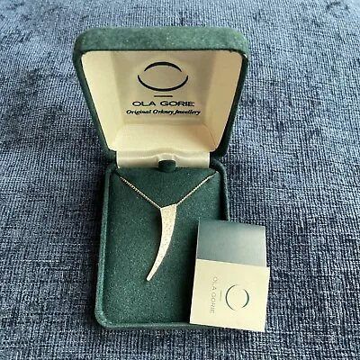 Boxed Ola Gorie Sterling Silver Pendant Necklace • £65