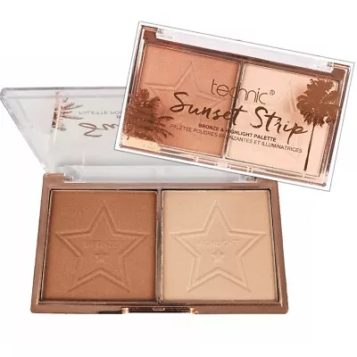 £3.99 • Buy Technic Sunset Bronze & Glow Bronzer Highlighter Duo Kit Bronzing Powder Contour