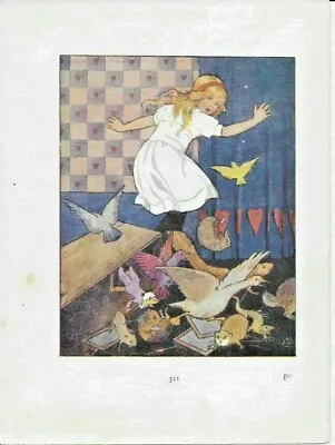 £10.99 • Buy Alice In Wonderland Circa 1916. Antique Book Print. Margaret Tarrant - Art Décor