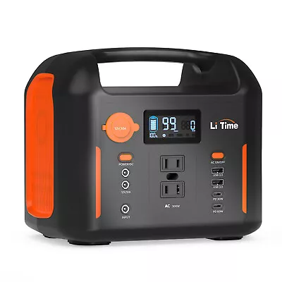 LiTime D320 Portable Power Station 300W Solar Generator Backup LiFePO4 Battery • $139.99