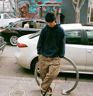 Supreme Toy Machine Work Pant Leopard Print • £200