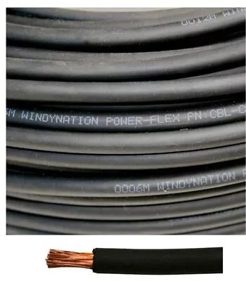 4 Gauge 4 Awg 15 Feet Black Welding Battery Pure Copper Flexible Cable Wire Car  • $45.34