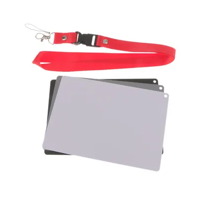 18% Digital Photography Exposure Color Balance Card Set Gray/White/Black • £8.26