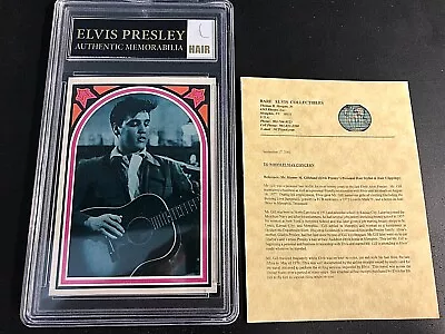 Elvis Presley Authentic Hair Memorabilia With 1978 Trading Card #19 Certified! • $59.95